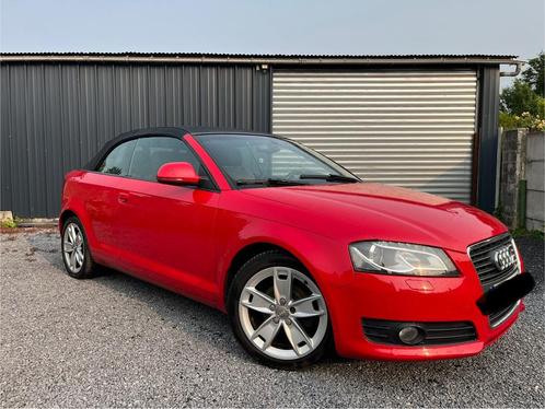 Audi A3 cabriolet 1.9 TDI 105cv 2009, Auto's, Audi, Bedrijf, A3, ABS, Elektrisch, Euro 4, Cabriolet, Handgeschakeld, Rood, Alcantara