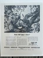 US WO2 advertentie met paratrooper in boom, airborne, Ophalen of Verzenden