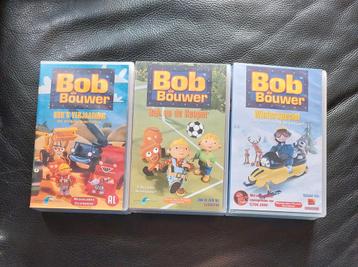 VHS - 3 films Bob de bouwer, Enlèvement ou Envoi, Comme neuf