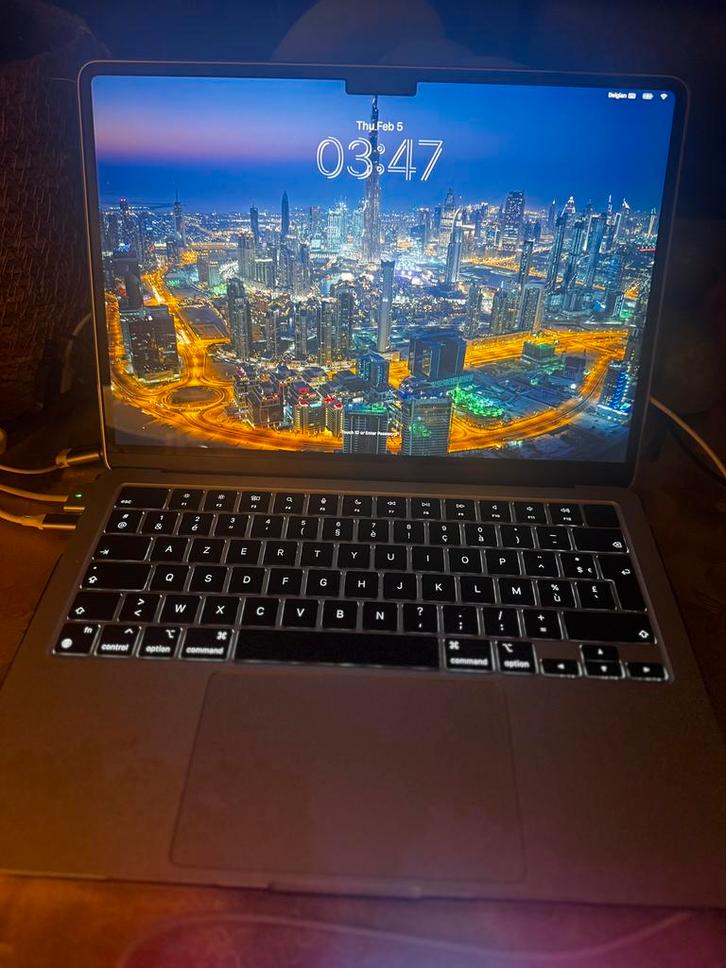 Macbook Air M2 256 GB, Computers en Software, Apple Macbooks, Zo goed als nieuw, MacBook, 13 inch, 256 GB, 8 GB, Azerty, Ophalen