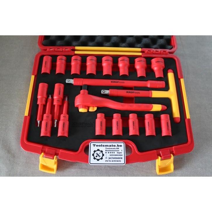 20 delige 1/2" VDE geïsoleerde gereedschap set, Auto diversen, Autogereedschap, Ophalen of Verzenden