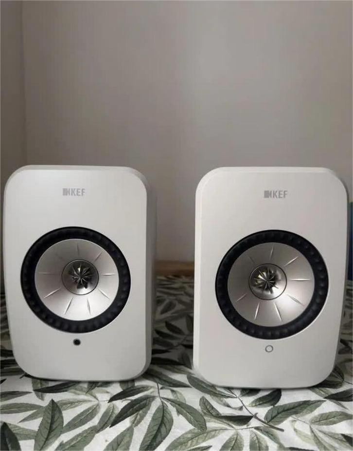 Draadloze actieve luidsprekers KEF LSX II LT., Audio, Tv en Foto, Luidsprekerboxen, Zo goed als nieuw, Front, Rear of Stereo speakers