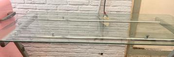 Glazen bureau, Huis en Inrichting, Ophalen, Zo goed als nieuw, Bureau