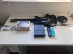 Nintendo Wii console met 7 spellen en Guitar Hero Gitaar, Ophalen, Gebruikt, Met 2 controllers, Met games