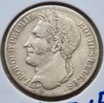 1 Franc 1834 (Gelauwerd) Leopold I, Timbres & Monnaies, Monnaies | Belgique, Argent, Enlèvement ou Envoi, Monnaie en vrac, Argent