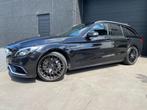 mercedes c63 amg T - 2016 - panodak - gekeurd, Auto's, Mercedes-Benz, Automaat, Achterwielaandrijving, Zwart, Leder