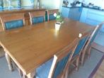 eettafel en 6 stoelen, Ophalen, Gebruikt, 50 tot 100 cm, Vijf personen of meer