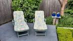 2 chaises longues avec coussins, Jardin & Terrasse, Chaises longues, Comme neuf, Enlèvement ou Envoi