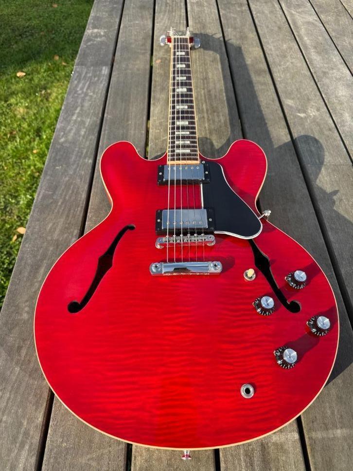 Gibson ES-335 Block Inlays 2016 - Cherry Red, Muziek en Instrumenten, Snaarinstrumenten | Gitaren | Elektrisch, Zo goed als nieuw