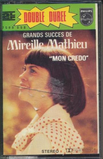 (mc313) Mireille Mathieu, Mon Credo, 2 LP, cassette, Envoi, Utilisé