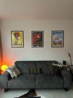 Zetel 230 cm hunter groen, 75 tot 100 cm, Ophalen of Verzenden, Zo goed als nieuw, Rechte bank