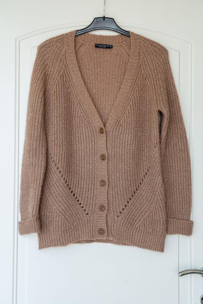 Cardigan, merk River Woods, maat S, als nieuw, Kleding | Dames, Truien en Vesten, Zo goed als nieuw, Maat 36 (S), Beige, Verzenden