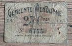 25 centiemen Wenduyne 1915 - Noodgeld, Ophalen of Verzenden, Overige soorten, Kunstobject