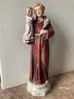 Beeld Heilige Antonius van Padua in biscuit (39 cm), Ophalen