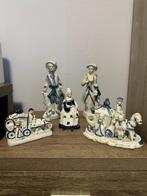 Lot de 5 figurines en porcelaine anglaise, Antiquités & Art, Enlèvement ou Envoi