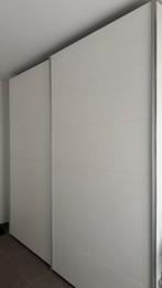 Witte schuifdeurkast, Huis en Inrichting, Ophalen, Gebruikt, 200 cm of meer, 200 cm of meer