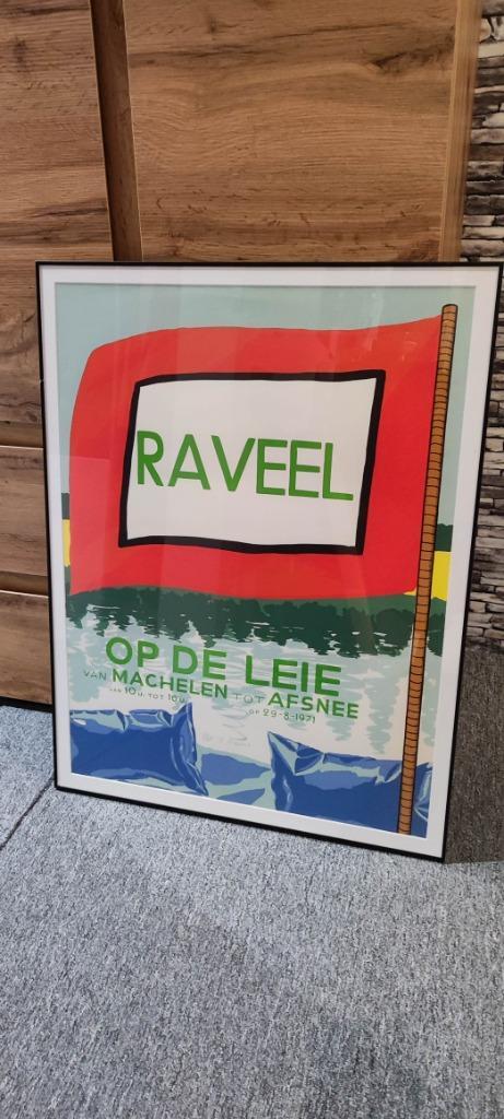 Roger raveel op de Leie, litho.genummerde oplage. ZELDZAAM., Antiek en Kunst, Kunst | Litho's en Zeefdrukken, Ophalen