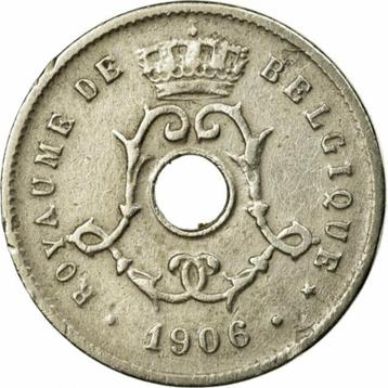 België 5 centimes, 1906 in Frans - "BELGIQUE"