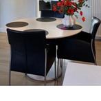 6 prachtige joli stoelen 4 zwart 2 bruin perfecte staat, Enlèvement, Comme neuf, Noir