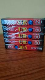 5 musicassettes 60' MAXELL, Cd's en Dvd's, Cassettebandjes, Ophalen of Verzenden, Nieuw in verpakking
