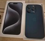 Bel iphone 15 pro - 1T - blauw + factuur, Telecommunicatie, Mobiele telefoons | Apple iPhone, Ophalen of Verzenden, Zo goed als nieuw