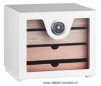 MERK HUMIDOR KABINET WIT MET 4 LADEN voor 100 SIGAREN    h86, Verzenden, Nieuw, Tabaksdoos of Verpakking