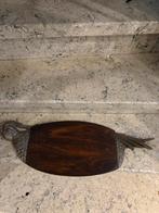Vintage serveerplank hout / fazant verzilverd, Ophalen of Verzenden, Gebruikt, Hout