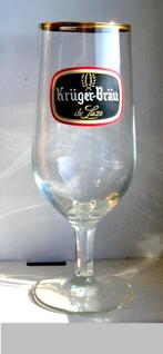 KRÜGER brau, Verzamelen, Biermerken, Ophalen of Verzenden, Zo goed als nieuw, Glas of Glazen