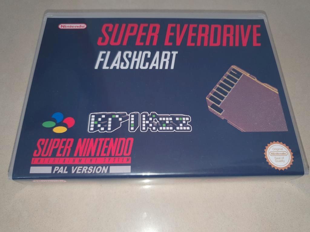 Super Everdrive Flashcart SNES Game Case, Games en Spelcomputers, Games | Nintendo Super NES, Zo goed als nieuw, Verzenden