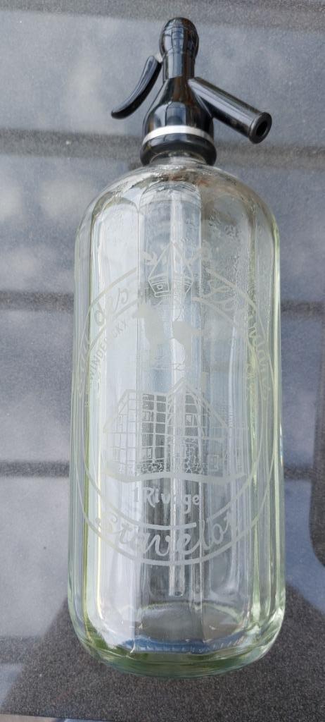 Siphon fles Eau des Sourdans Stavelot sodafles spuitfles, Antiek en Kunst, Curiosa en Brocante, Ophalen of Verzenden
