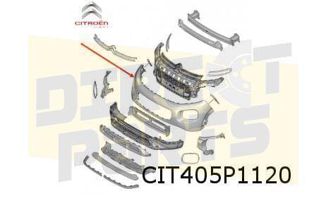 Citroën C3 Aircross voorbumper (bij PDC) (te spuiten) Origin, Auto-onderdelen, Carrosserie, Bumper, Citroën, Voor, Nieuw, Verzenden