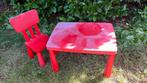 Mammut Ikea taffel en stoel, Ophalen