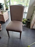 6 stoelen in kunstleder, kleur taupe, Huis en Inrichting, Stoelen, Ophalen, Kunststof, Gebruikt, Bruin