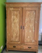 Ancienne garde-robe, Maison & Meubles, Armoires | Penderies & Garde-robes, Avec tiroir(s), Comme neuf, 100 à 150 cm, 50 à 75 cm