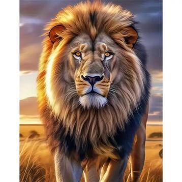 Diamond Painting Leeuw 40x30cm Painting 35x25cm beschikbaar voor biedingen