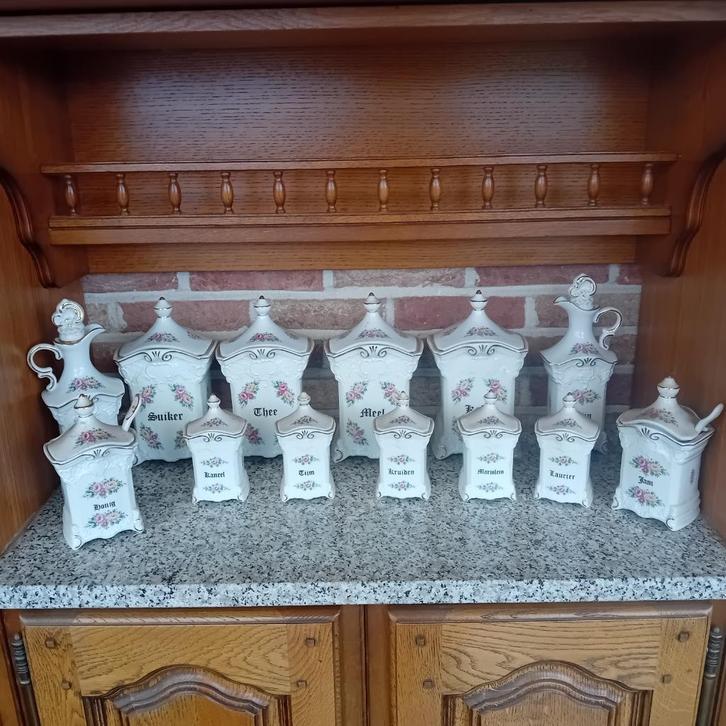 Limoges voorraadpotten, Antiek en Kunst, Antiek | Porselein, Ophalen
