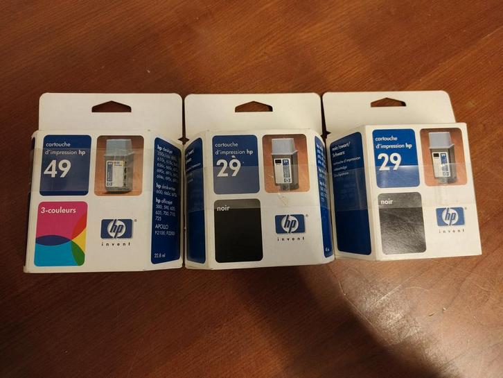 Cartouche d'encre noire HP 29 et 49 3 couleurs, Informatique & Logiciels, Fournitures d'imprimante, Neuf, Cartridge, Enlèvement ou Envoi