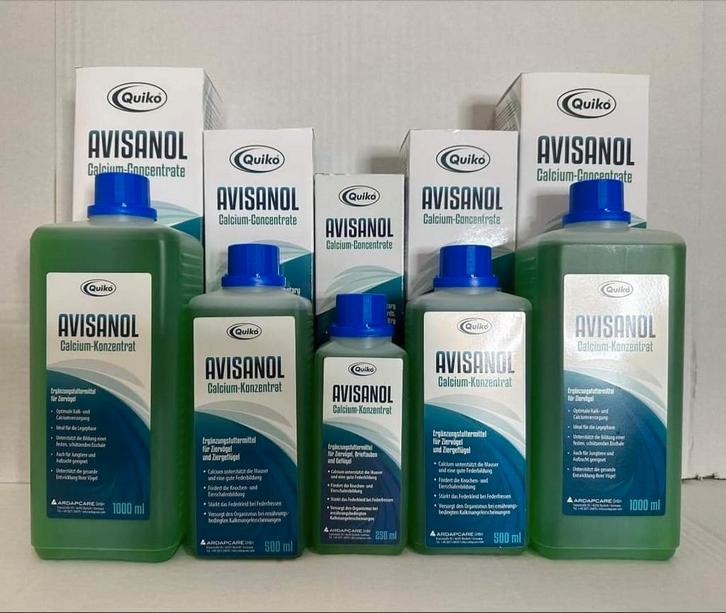 Avisanol (Geconcentreerd calcium preparaat) 250ml - Quiko, Dieren en Toebehoren, Pluimvee | Toebehoren, Nieuw, Ophalen of Verzenden