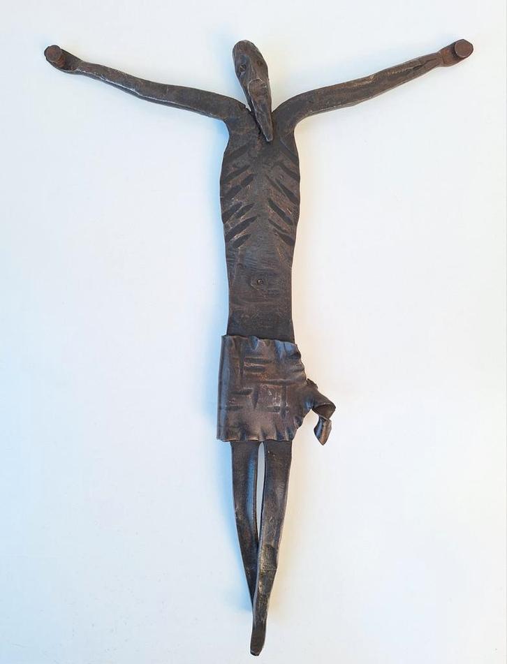 Œuvre d'art unique/crucifix en fer forgé, Antiquités & Art, Antiquités | Objets religieux, Enlèvement ou Envoi