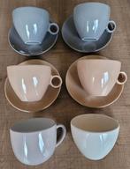 Set van 6 tassen + 4 bordjes, Huis en Inrichting, Keuken | Servies, Ophalen of Verzenden, Zo goed als nieuw, Porselein, Kop(pen) en/of Schotel(s)