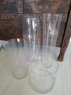 Verschillende hoge glazen vazen, Ophalen, Zo goed als nieuw, Glas