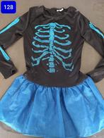 Verkleedkledij skelet heks maat 128 halloween, Kinderen en Baby's, Ophalen of Verzenden, Zo goed als nieuw