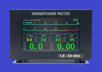 200 Watt Digitale touchscreen SWR / PWR Meter 1.8 _54 MHZ. disponible aux enchères