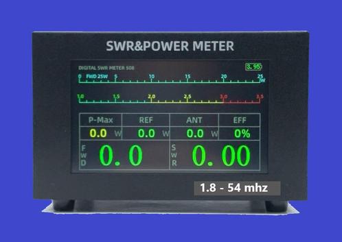 200 Watt Digitale touchscreen SWR / PWR Meter 1.8 _54 MHZ., Télécoms, Émetteurs & Récepteurs, Neuf, Émetteur et Récepteur, Envoi