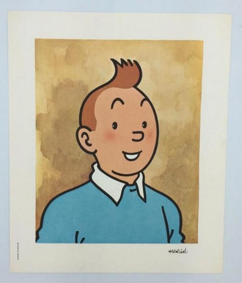 Tintin - 1966 Sérigraphies/Lithographies Aquarel, Antiquités & Art, Art | Lithographies & Sérigraphies, Enlèvement ou Envoi