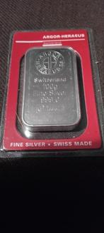 100gr zilverstaaf, Postzegels en Munten, Ophalen of Verzenden, Zilver