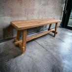 Stoer massief bankje / zitbank, Ophalen, Hout