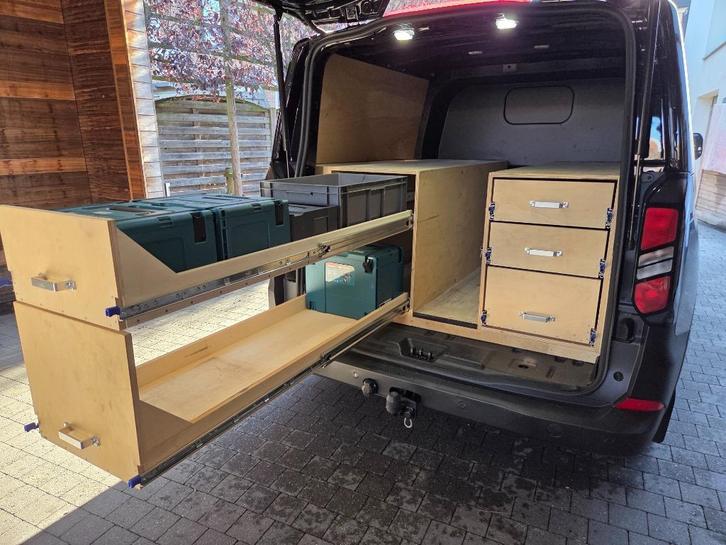 Inrichting bedrijfswagen ford transit custom, Auto diversen, Auto-accessoires, Zo goed als nieuw, Ophalen