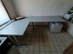 Bureau + 1 ladekast + bureaustoel, Huis en Inrichting, Bureaus, Ophalen, Gebruikt, Bureau