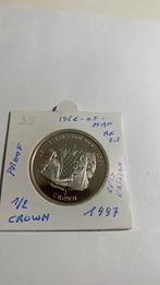 Zilver munt isle of man, Postzegels en Munten, Verzenden, Zilver